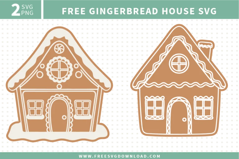 Gingerbread House Free SVG Files