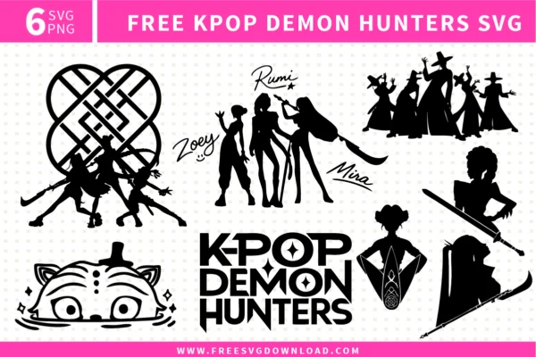 Kpop Demon Hunters Free SVG Files