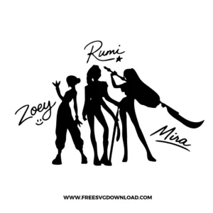 Zoey Rumi Mira Free SVG File