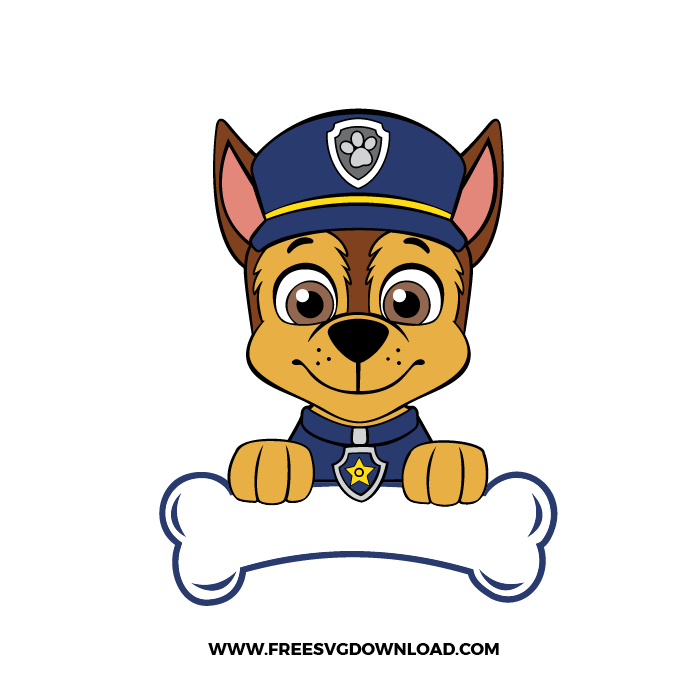 Paw Patrol Chase SVG File