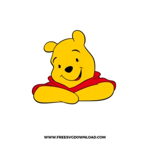 Cute Sitting Winnie SVG Design