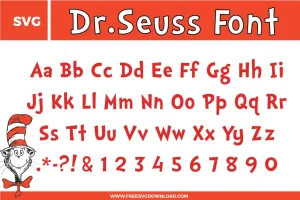 Dr Seuss Font Free SVG File