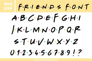 Friends Font Free SVG File