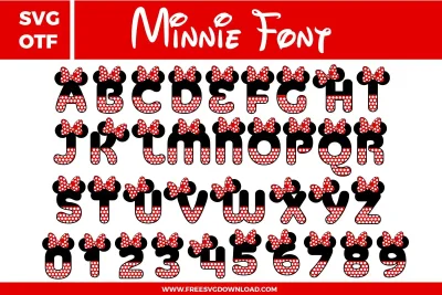 Minnie Font Free SVG File