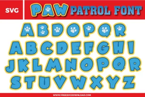 Paw Patrol Font Free SVG File