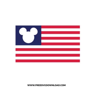 Mickey American Flag