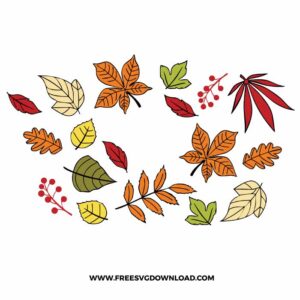 Fall Leafs Starbucks Wrap