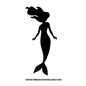 Standing Mermaid Silhouette