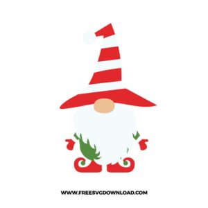 Candy Cane Hat Gnome