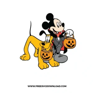 Mickey And Pluto Halloween