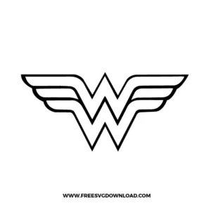 Wonder Woman Logo Outline