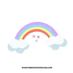 Rainbow With Clouds
