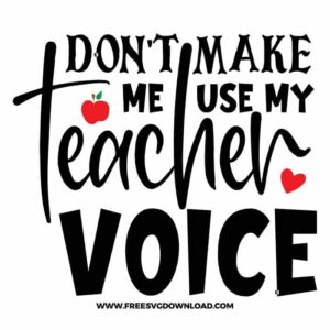 Don't Make Me Use My Teacher Voice with Apples