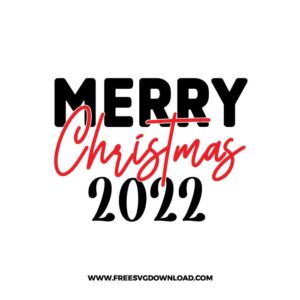 Merry Christmas 2022 Bold Script Lettering