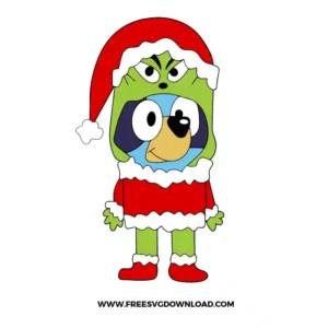 Bluey Santa Costume