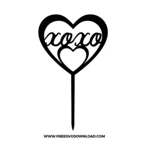 Xoxo Cake Topper