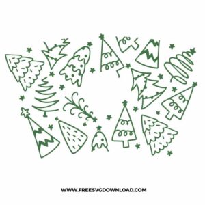 Christmas Trees Starbucks Wrap