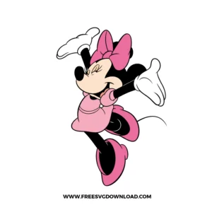 Minnie Mouse Happy Jumping Cartoon