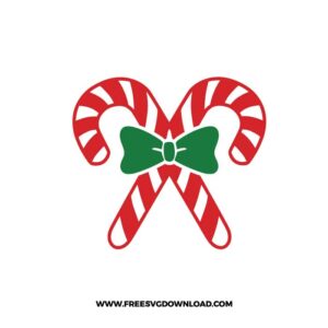 Christmas Candy Cane Bow