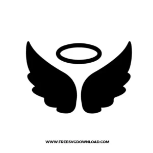 Angel Wings Halo Silhouette