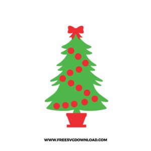 Christmas Tree Red Ornament