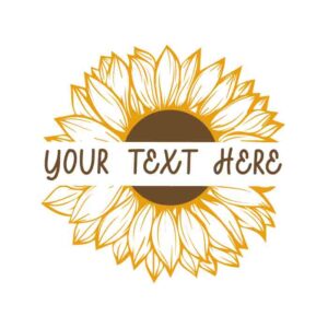 Sunflower Monogram