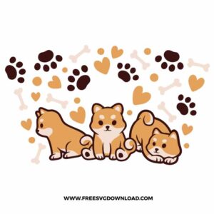 Shiba Puppy Starbucks Wrap