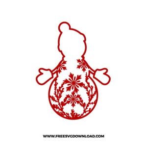 Snowman Paper Cut