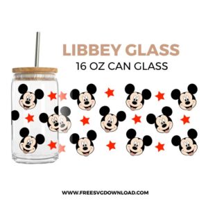 Mickey Mouse Libbey Can Glass