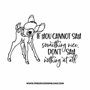 Bambi If You Cannot Say
