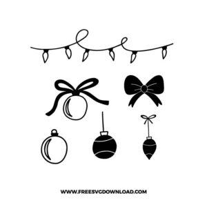 Christmas Ornament and Light String Bundle