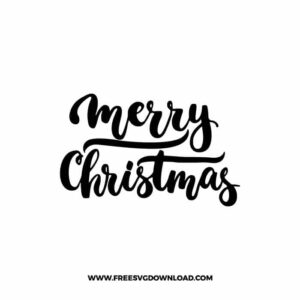 Merry Christmas Brush Lettering with Underline
