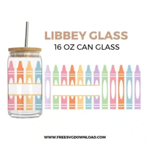 Crayon Libbey Can Glass