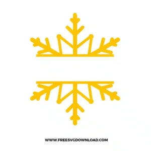 Snowflake Split Monogram