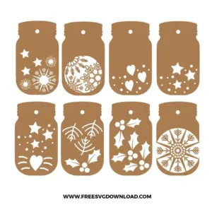 Christmas Mason Jar Gift Tag