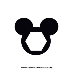 Mickey Monogram Hexagon