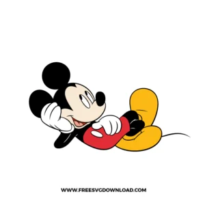 Mickey Mouse Lying Down Cartoon
