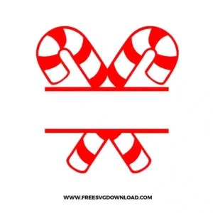 Candy Cane Split Monogram