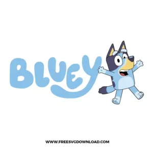 Bluey with Logo