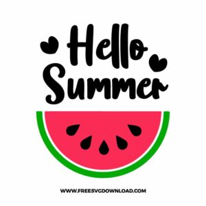Hello Summer Watermelon Slice
