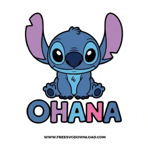 Stitch Ohana SVG