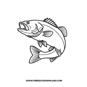 Bass Fish SVG
