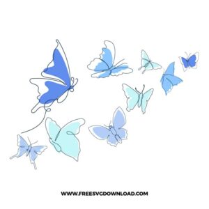 Blue Butterfly Starbucks Wrap