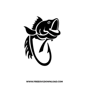 Bass Fishing SVG