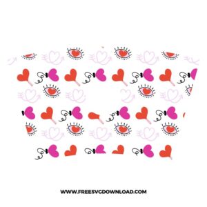 Heart Eye Starbucks Wrap