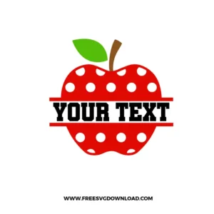 Polka Dot Apple Monogram