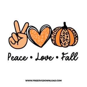 Peace Love Fall Leopard