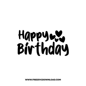 Happy Birthday Mini Hearts