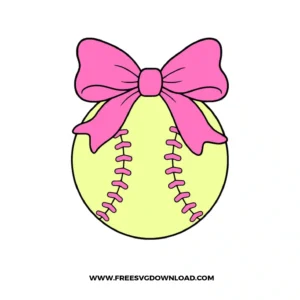 Softball Bow SVG