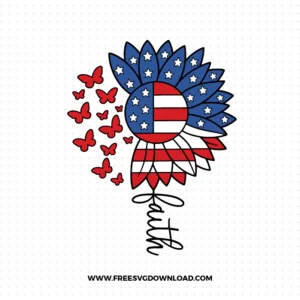 Butterfly Sunflower SVG